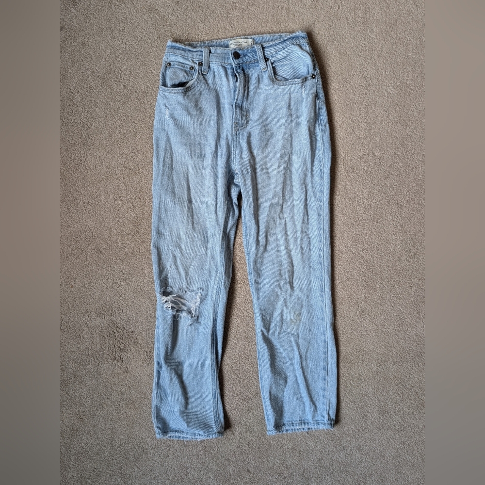 Abercrombie & Fitch Ankle Straight Ultra High Rise